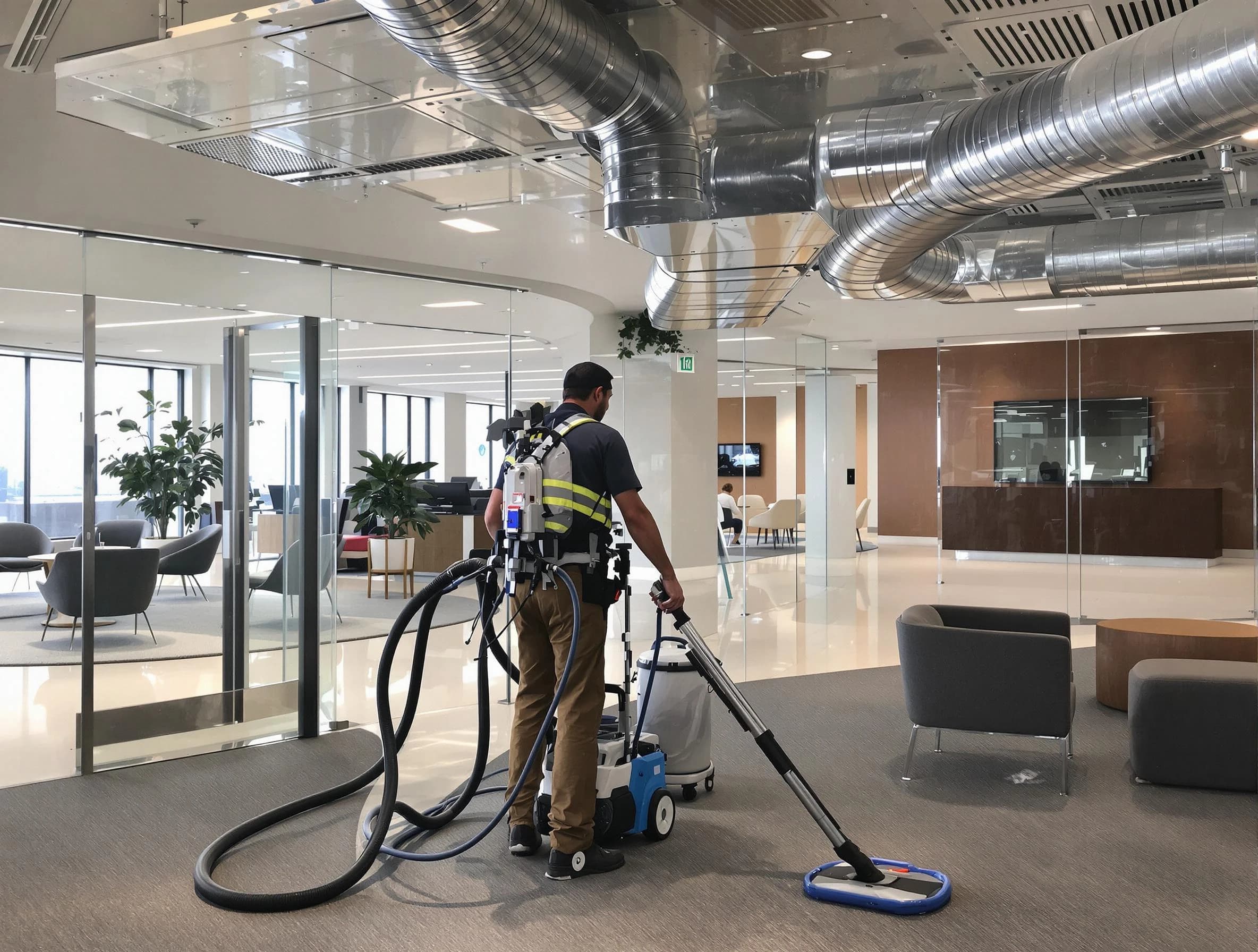 Commercial duct cleaning service by Berkley Air Duct Cleaning in Berkley