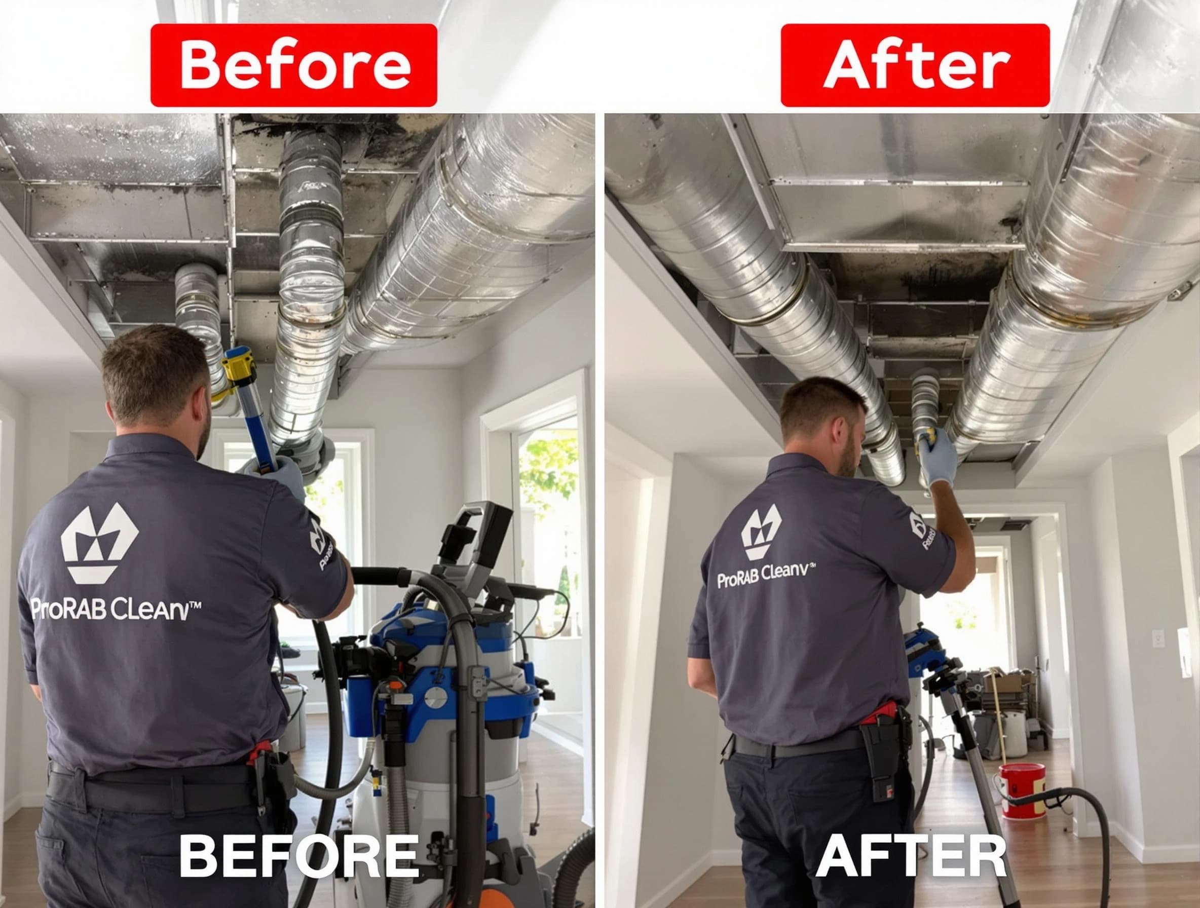 Berkley Air Duct Cleaning expert performing thorough residential duct cleaning in a Berkley home
