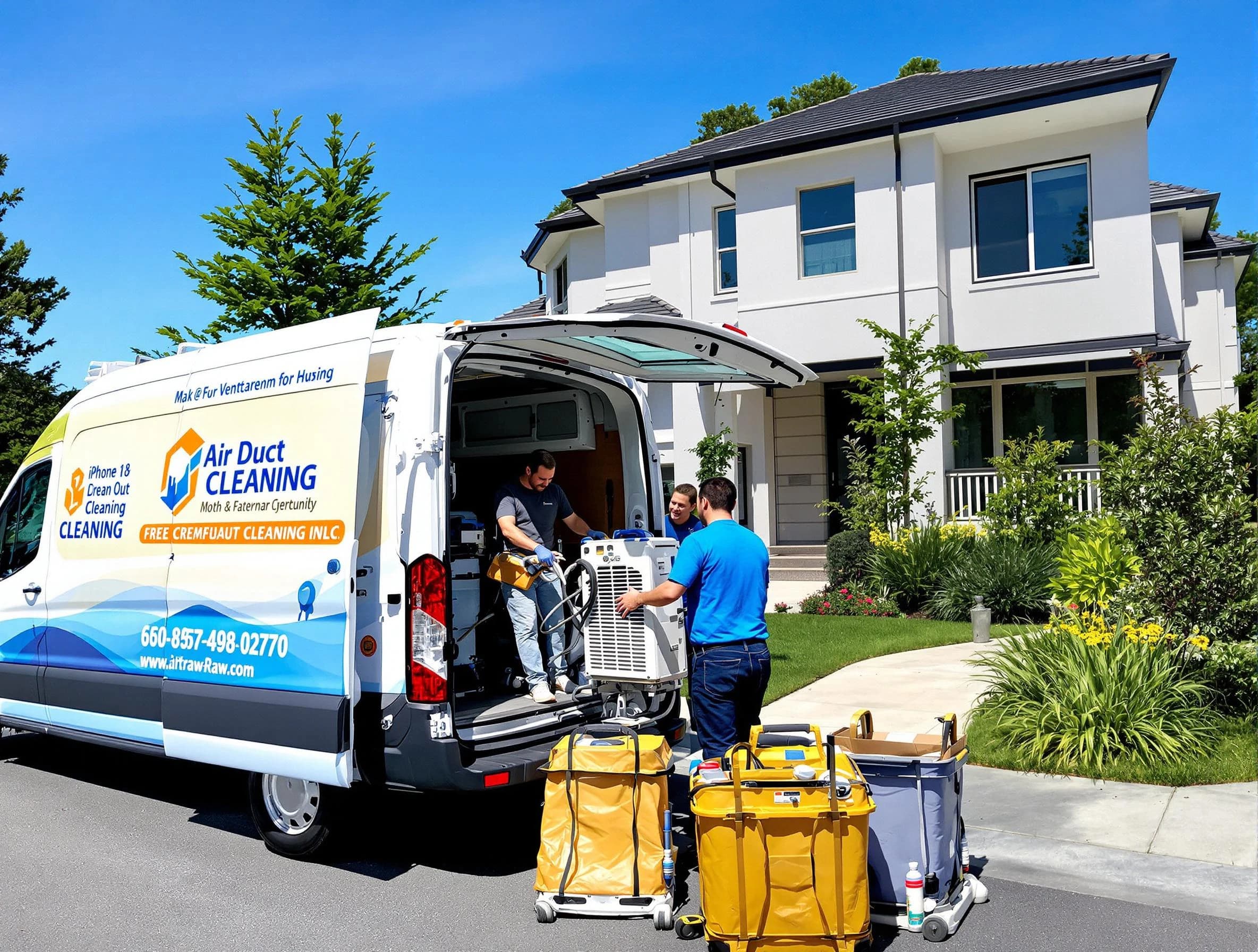 Berkley Air Duct Cleaning technician performing professional air duct cleaning in Berkley
