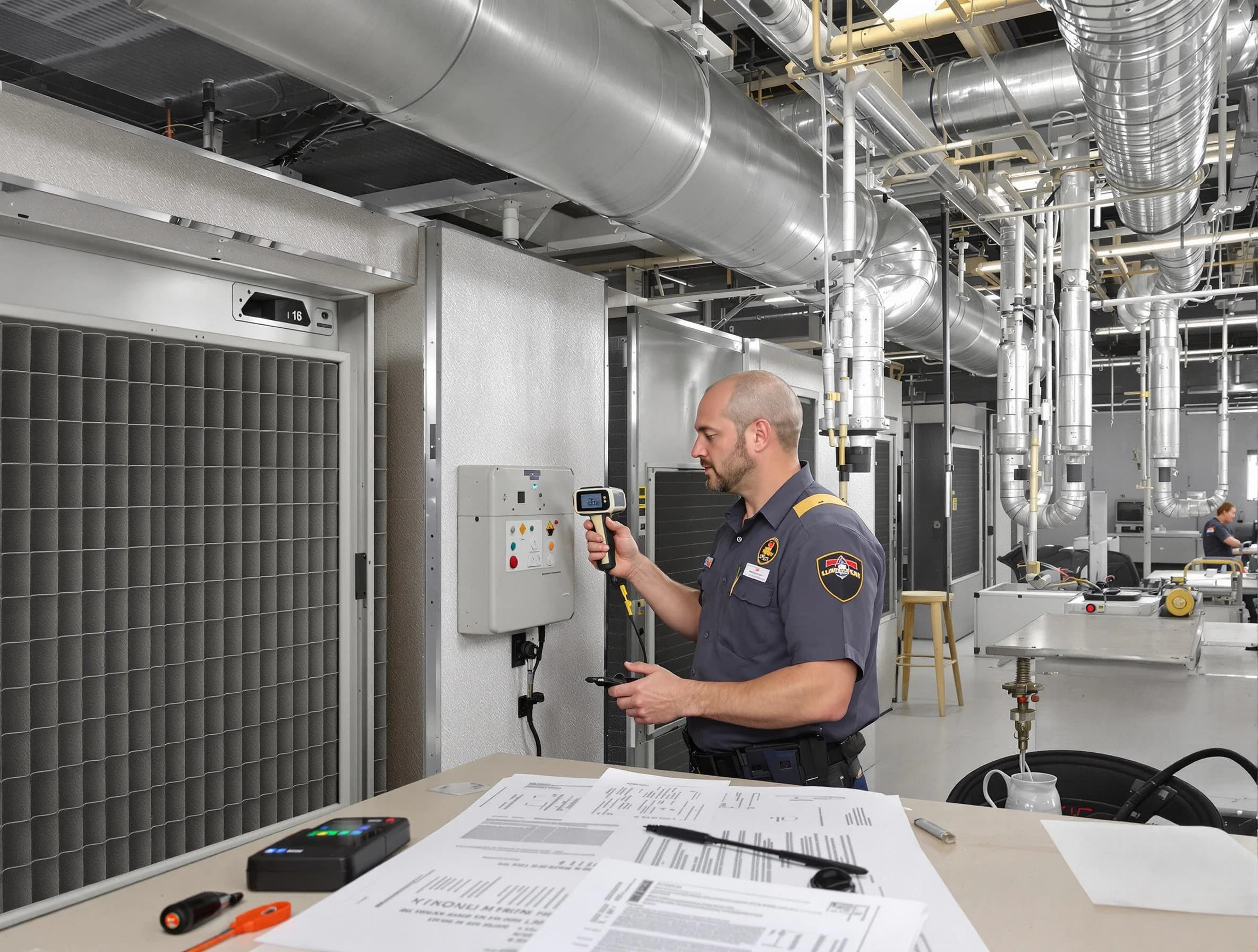 Professional filter system inspection by Berkley Air Duct Cleaning in Berkley