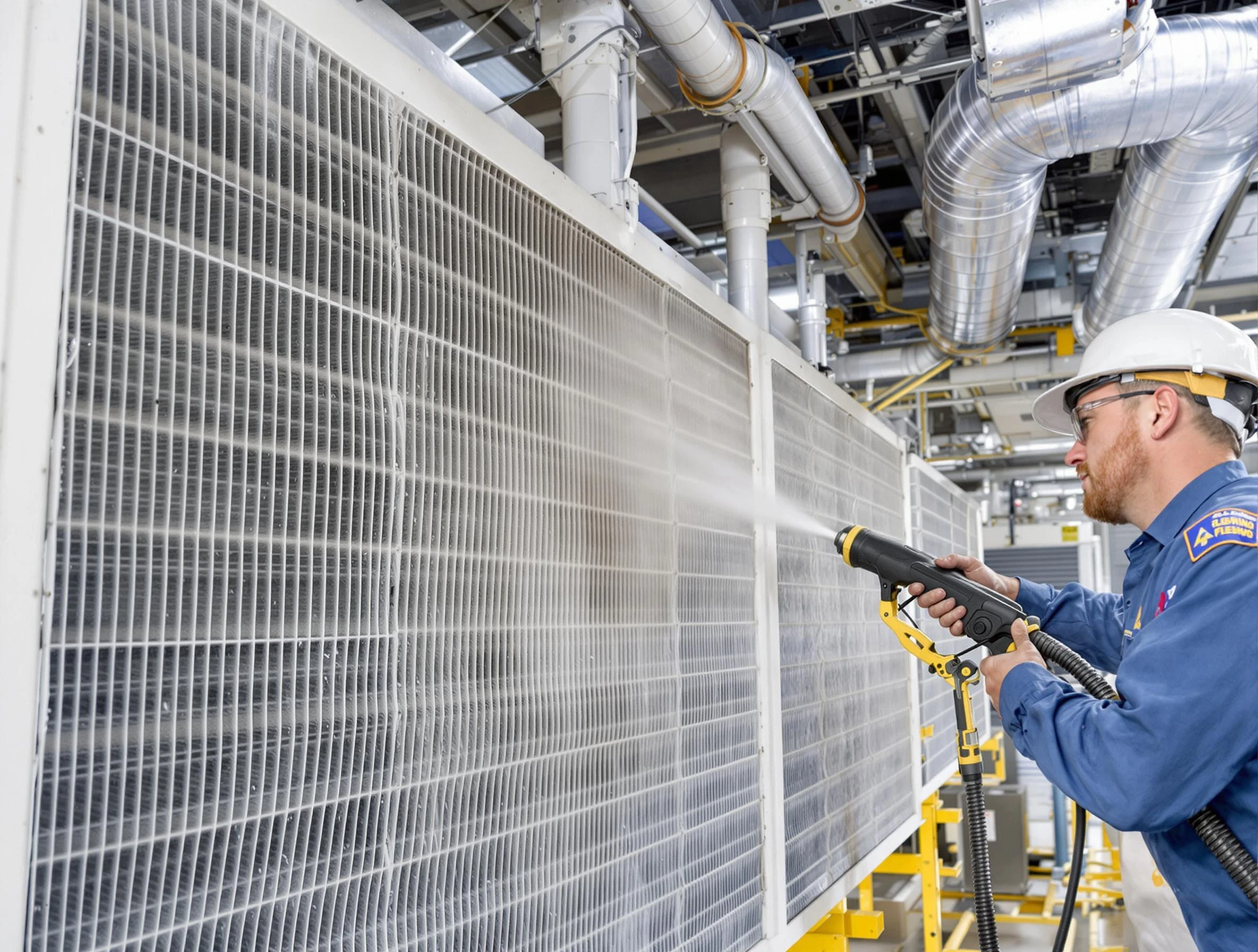 Professional commercial coil cleaning by Berkley Air Duct Cleaning in Berkley